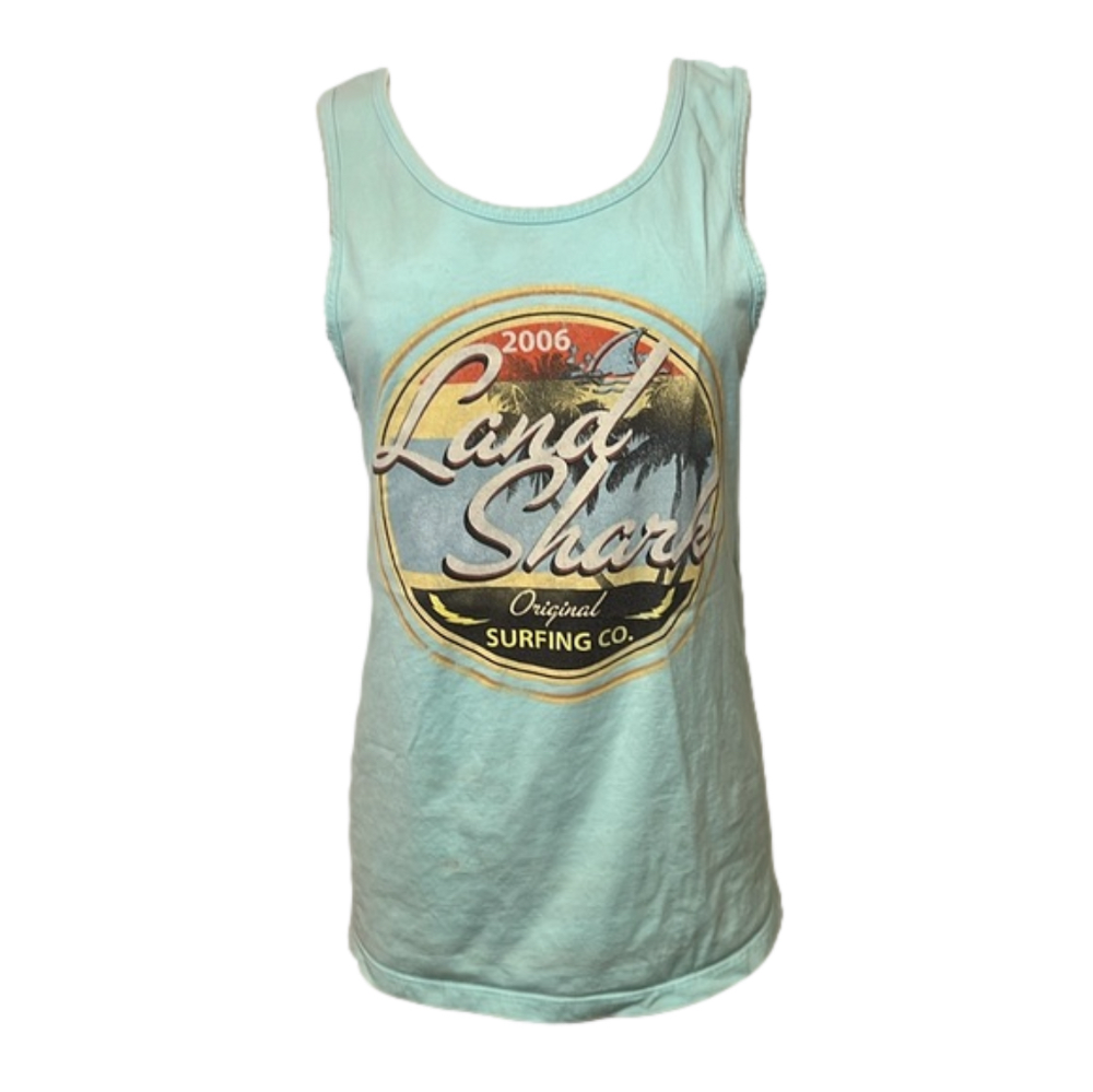 Unisex Vintage Land Shark Margaritaville Tank Top